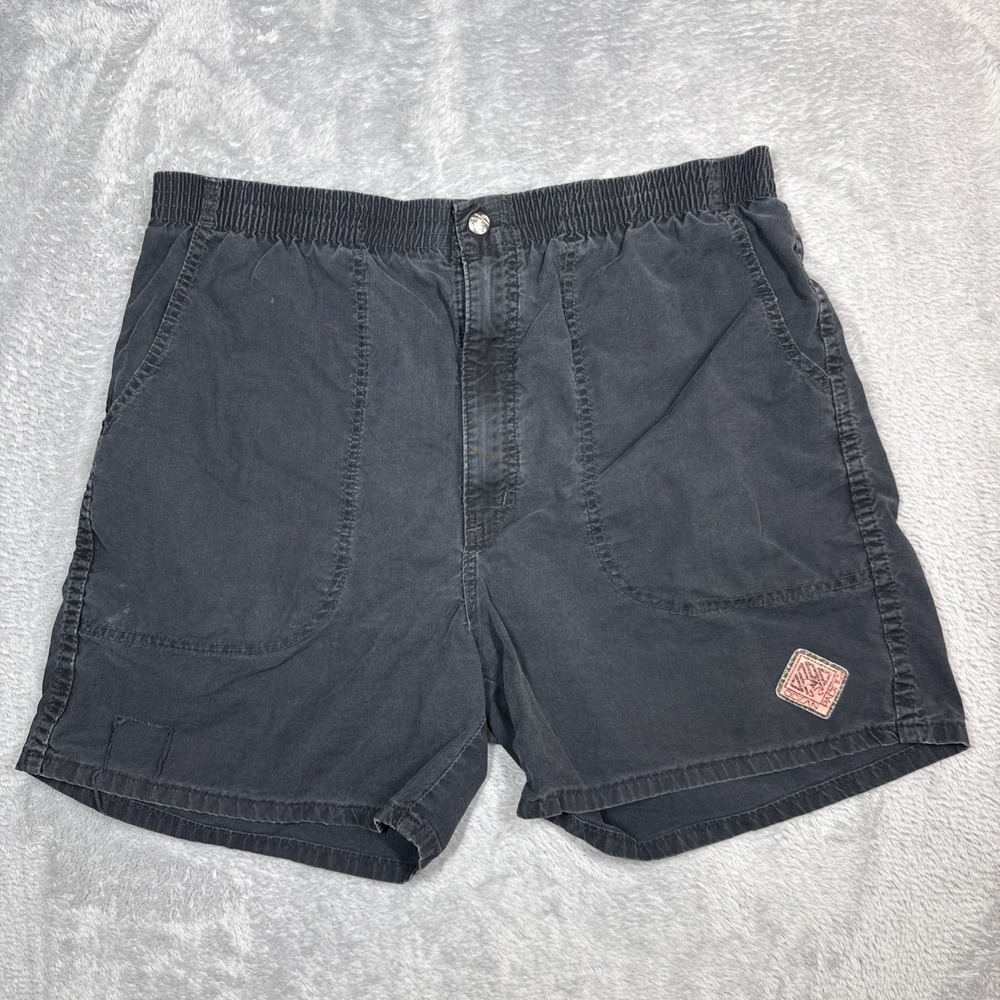 Vintage OP Ocean Pacific Shorts Black Mens XL Faded Grunge Surfer Skater USA 90s